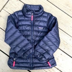 Patagonia Down Sweater Coat XS or 5/6 EUC Navy